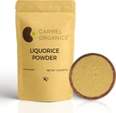 CARMEL ORGANICS Licice Root Powder - 8 Ounce Hebalphip Natural Sweetener i Aid Lreadive Nouth-GMO , No va afegir Presvives i Additius