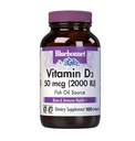 BlueBonnet Vitamin D3 2000IU 50mcg D3 Vitamin for Women & Men - Strong Bones & Immune Support - Cholecalciferol from Deep Sea Fish Oil - Non-GMO Safflower Oil - Easy-to-Swallow VIT D - 100 Softgels