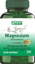 Magnesium (Glycinate) 120 MG Supplement, stöder stressavlastning, sömn, hjärthälsa, nerver, muskler, metabolism, 150 kapslar (5 månaders leverans)