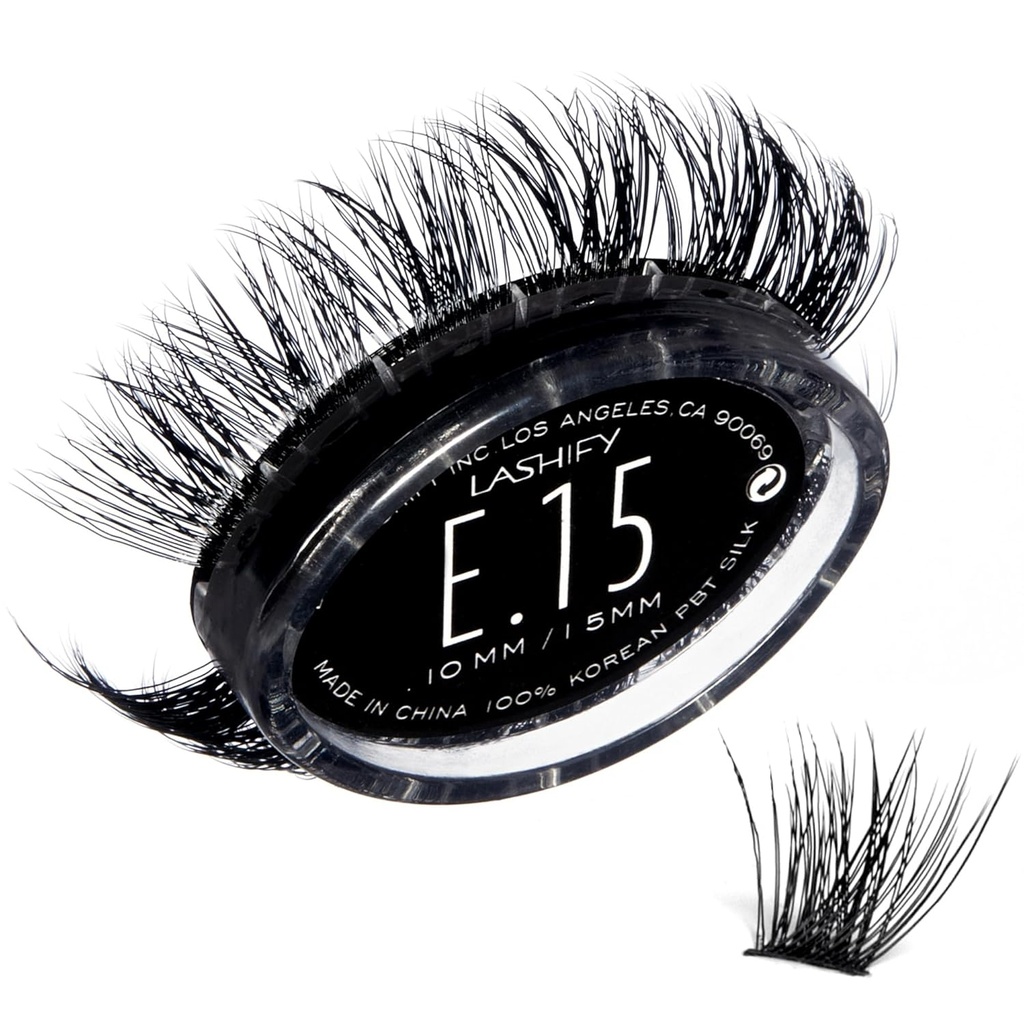 Lashify Extreme 15mm Gossamer Eyelashs Refill, Black, Easy False Lashes to Add Tremendous Volume