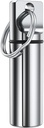 Väike tasku Pill Box Keychain, Alumiinium Alloy Portable Mini Pill Organizer Case Container Purse, veekindel Metall Pill Holder Medicine Pudel Outdoor Camping Travel (hõbe)