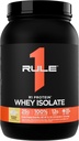 القاعدة 1 R1 Whey Isolate - with 25g Protein " 6g BCAA Exclusively from Isolated " Hydrolyzed Sources for Workout Recovery (2 Pounds*, Banana Creme)