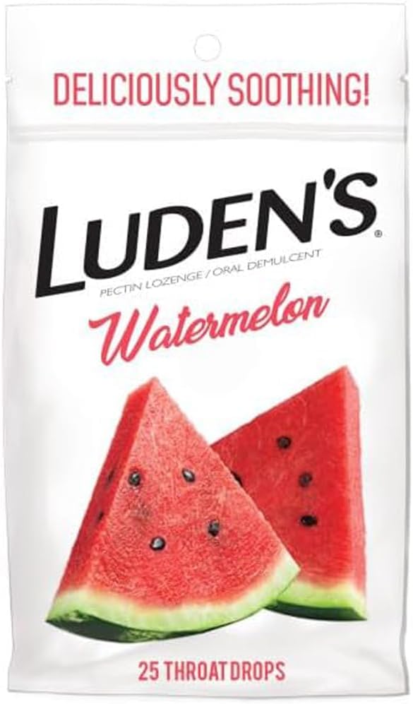 Luden's Soothing Throat Drops, Sumelon, 25 ct (Paket 1)
