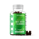 Vitamatic Irish Sea Moss Gummies with Bladderwrack & Burdock Root – Botanical Extract Supplement – Vegan, Non-GMO – 60 Count