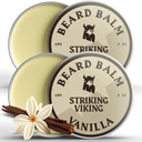 Styling Balm Made with Naturally Derived Beard Butter, Argan & Jojoba Oils (2 Ounce (Pack of 2), Vanilla 2 Pack)