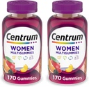 Centrum MultiGummies Gummy Multivitamin 여성용, 비타민 D3, B 비타민 및 산화 방지제와 멀티 비타민 보충, 구색 과일 맛 - 170 개 (팩 2)