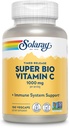 SOLARAY Super Bio Buffered Vitamin C 10000mg, Two- Stage, Timed Release Vitamin C dengan Bioflavonoid, Imune Supplemen - Absorpsi Tinggi, Vegan, Jaminan 60 Hari, 50 Hamba, 100 VexCaps