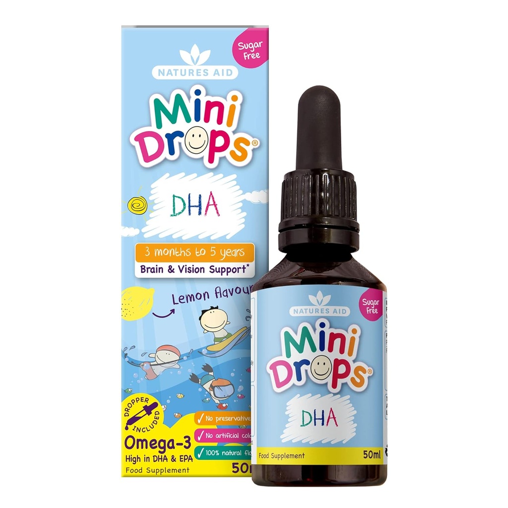 AARDEN HULP Kinderen Dha Drops, 50 ML