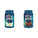Vega Protein & Greens Bundle, Chocolate + Vanilla (25 Servings Each) - Plant Based Protein Powder, Keto-Friendly, Gluten Free, Non Dairy, Vegan, Non Soy, Non GMO, Lactose Free