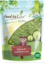 Food to Live Organic Wheatgrass Powder, 4 Ounces — Non-GMO, Whole-Leaf, Raw, Non-Irradiated, Pure, Vegan Superfood, Bulk, Great for Juice, Rich in Fiber, Chlorophyll, Fatty Acids and Minerals