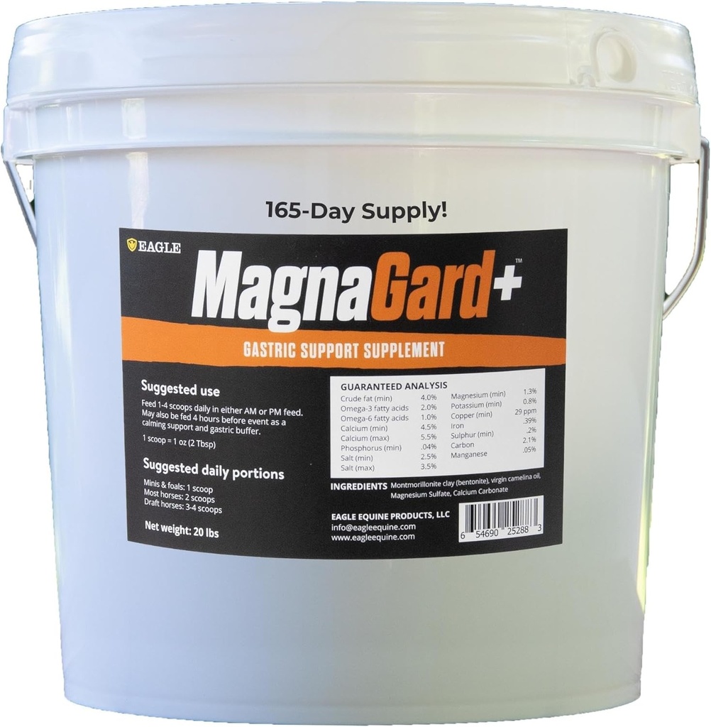 Places-Gastric Dukungan Suplemen untuk Kuda dengan Omega 3s 124; Relieves Ulcers, Calming Suplemen, Magnesium & Lain Mineral Vital 124; Powder, 20lb Bucket, 5-Bulan Pasokan 124; oleh Eagle Equine