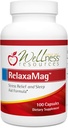 Wellness Resources RelaxaMag - med Magnesium Glycinate för sömn, stress och avkoppling - High Potency 100mg Elemental Magnesium Per Capsule (100 kapslar)