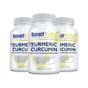 Research Verified Turmeric Curcumin Supplement with Black Pepper (BioPerine) - High Potency Curcumin - Antioxidant, Joints & Daily Wellness - 60 Vegan Turmeric Capsules - Made in USA - 3 Month Supply