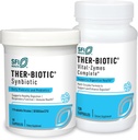 Klaire Labs Ther-Biotic Synbiotic Probiotic (30 Kapseln) + Vital-Zymes Digestive Enzymes Bundle (120 Count) - Low-FODMAP Probiotic Supplement + Digestion Support Enzymes - 2 Produktset