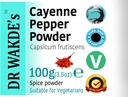 WAKDE的Cayenne辣椒粉(Capsicum frutescens) - 100g(3.5oz) - 纯净,Raw & Dried Powder - Ayurvedic Herb - Vegan - |