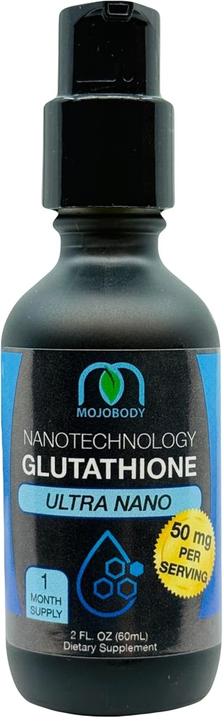 Botella de bomba Nano Glutathione 2oz: Eleva tu salud con 100% Absorción Ultra Nanotecnología Glutathione Master Antioxidante