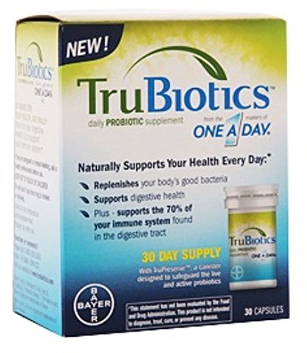 TruBiotics Daily Probiotic Supplement Capsules 30 Capsules (Value Pack of 3)