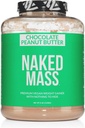 Vegan Nasked Mass - Chocolate Peanut Butter - 1.290 kalories, Nothing Artificial, All Natural Chocolate PB Wight Protein Poader, Non-GMO, Soy & Gluten Free - 8LB Bulk - 11 Servings
