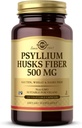 Solgar Psyllium Husks Fiber 500 mq - 200 Plüminium - Qeyri-GMO, Vegan, Gluten Pulsuz, Sütsuz, Kosher - 100 Xidmət