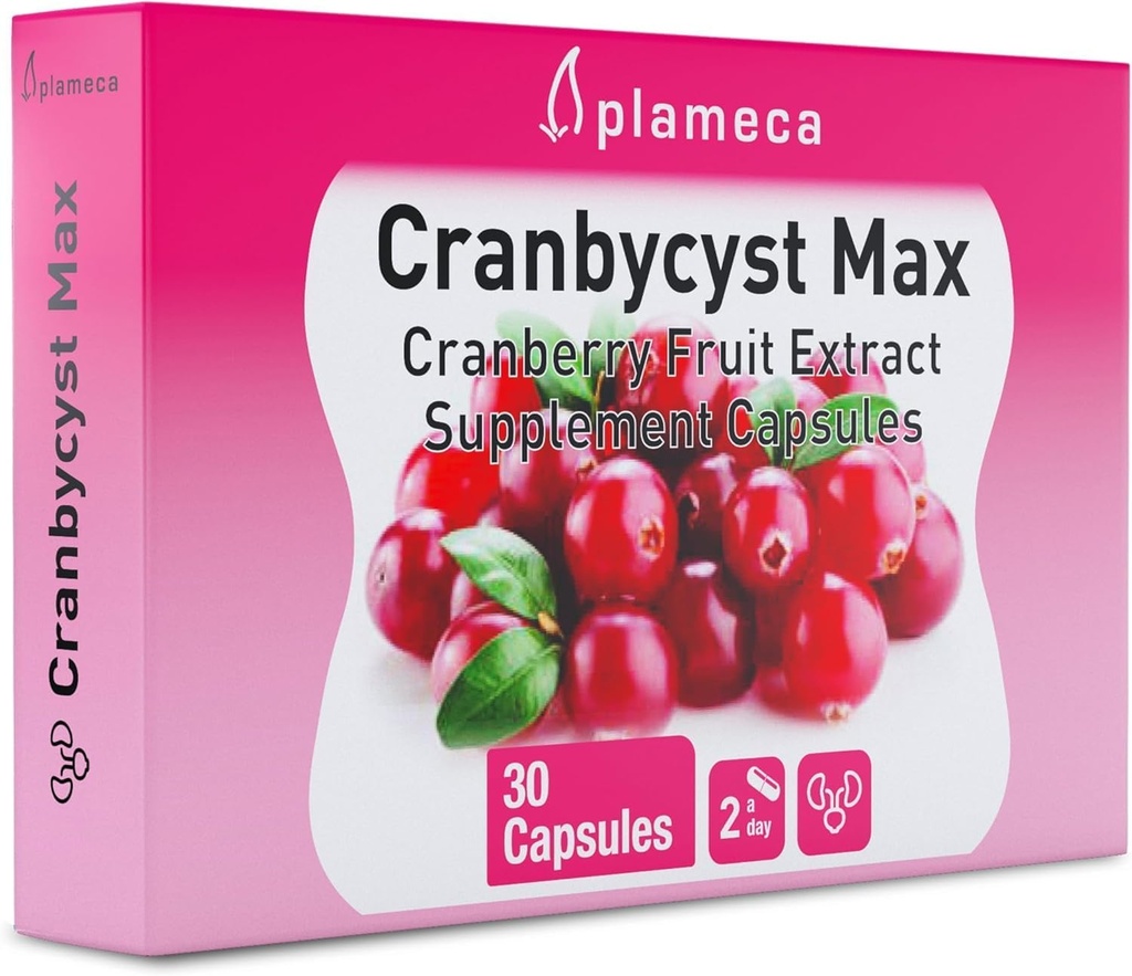Cranbycyst Max - UTI gydymas moterims - 9 Glases of Cranberry Sulce in 1 Tarnavimas - Sugarinis nemokamai gervuogių piliulės - Šlapimo Tract Health Support & UTI Apsauga - 30 CT