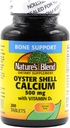 The Nature's Bell Oyster Shell Calcium עם D3 200 טבליות