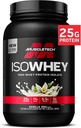 MuscleTech ISO Whey Isolate Protein Pulver, Vanille - Post Workout Gym Supplement für Lean Muscle Gain, Body Building Weight Gainer & Recovery - 25g Protein, BCAA, EAA & 0 Hinzugefügt Zucker - 2lbs