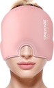 ONLYCARE Migréna Relief Cap, Upgraded Odorless Migréna Ledová hlava Wrap, Bolest hlavy Relief klobouk pro Migréna, Slight- Pink