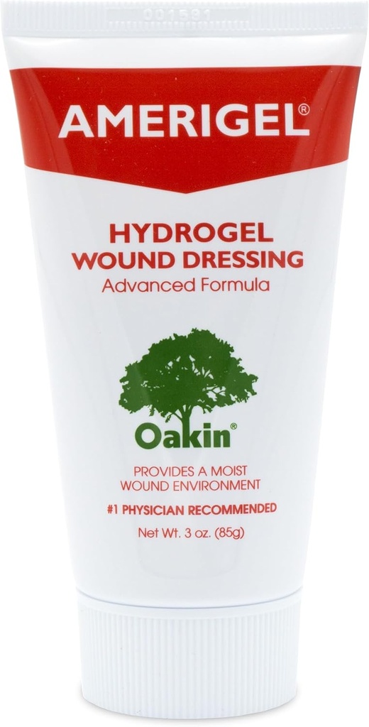 AMERIGEL Hydrogel Wound Dressing (3 oz.) - Ofrece ambiente de curación de humidade para feridas secas
