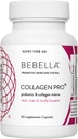 Bebella Collagen Pro-Probiotics & Collagen Peptides I 改进古特和皮肤屏障 减少炎症,支持健康的皮肤,头发和钉子 w/Zinc VIT C Hyaluronic Acid 60 Capsules