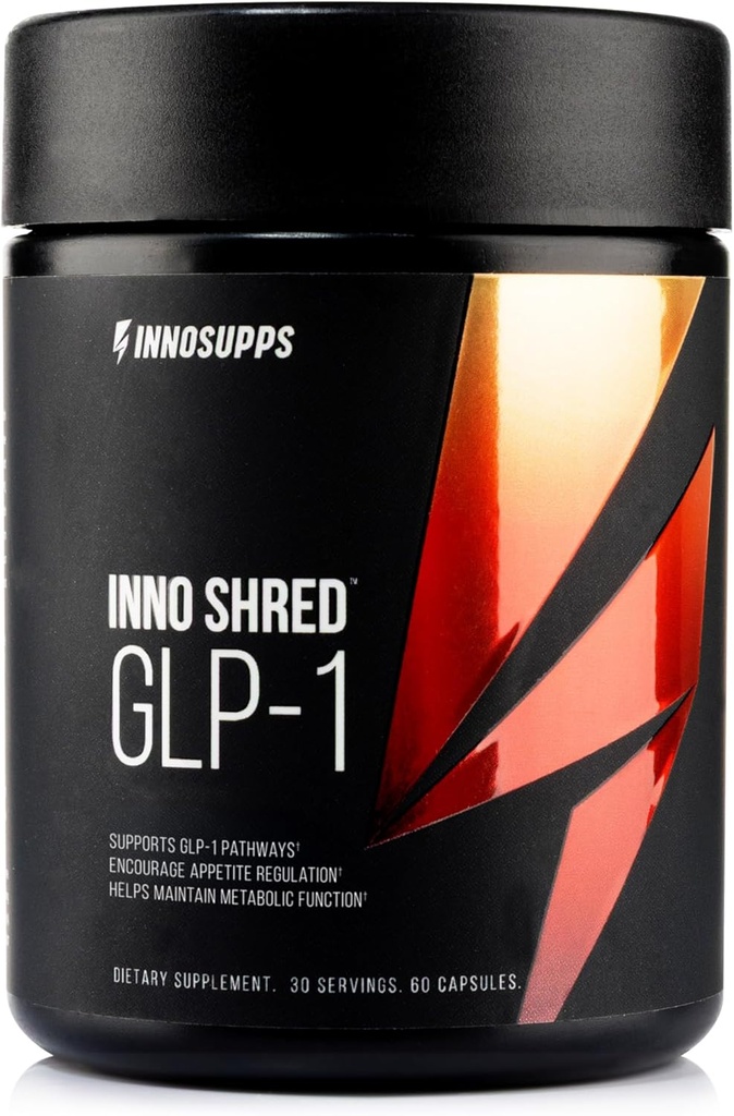 Inno Supps Inno ShredTM GLP-1 | Термогенная поддержка + Поддержка аппетита + Энергия* | Берберин + Хром | 60 капсул. 30 сервировок.