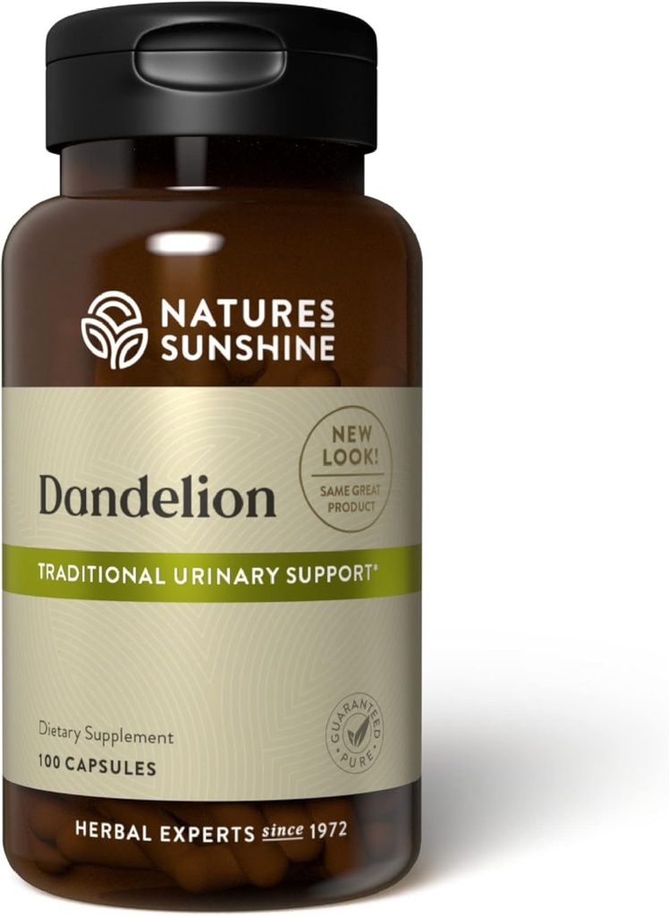 Nature 's Sunshine Dandelion, 100 Capsules, Powerful Herb Supports Ditraffic, Ncombushes The Liver, and provides Urinary System Support