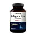 NatureBell L-Tryptophan Complex - 300 Capsules - Triple Strength 1,300mg L-Tryptophan with 200mg Free-Form L-Theanine - Calming Support Formula for Relaxation & Wellness*