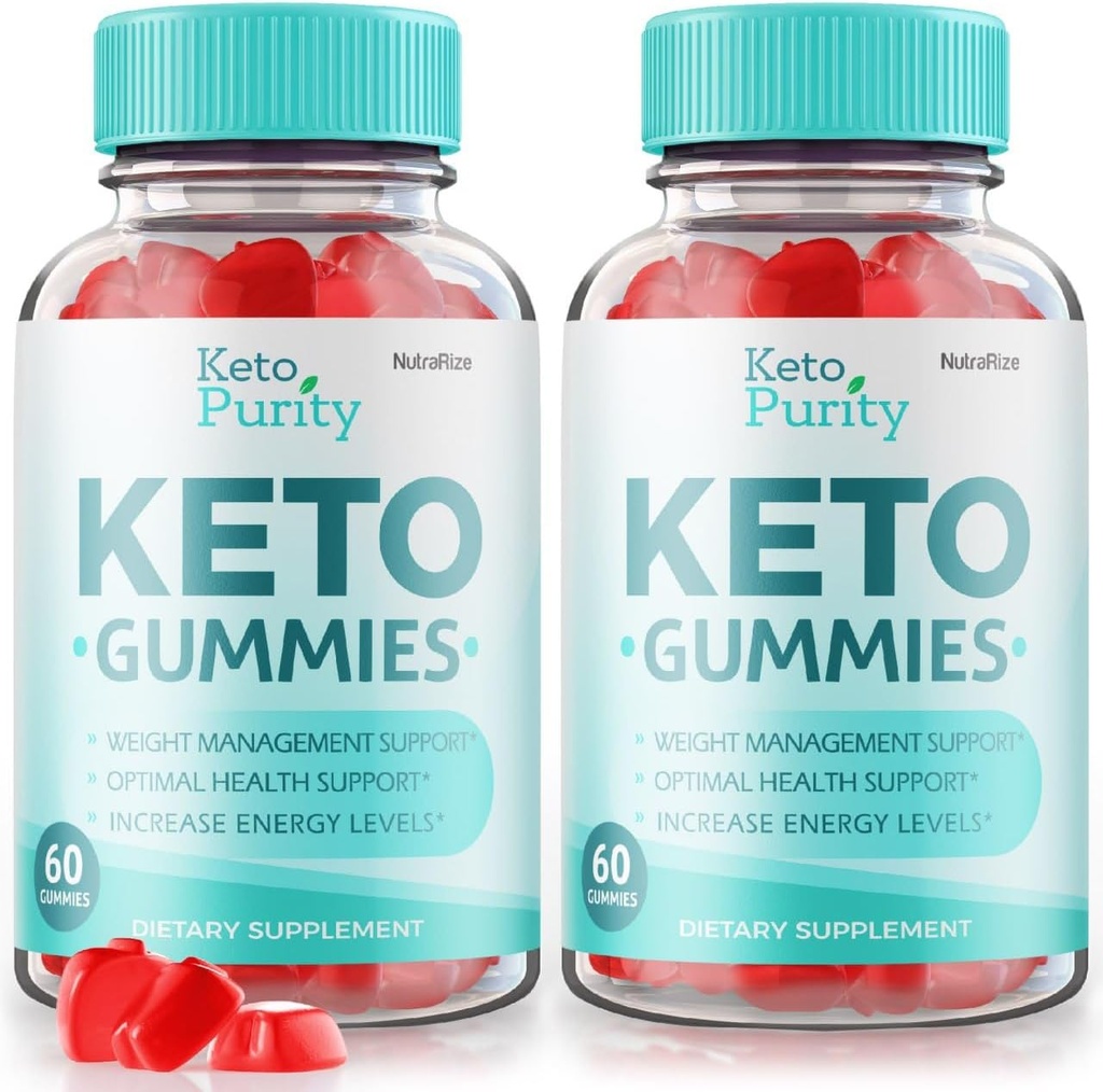 NutraRize (Balení 2 Keto čistota Keto gumies pro pokročilé hubnutí, Keto + ACV Gummy, maximální síla doplněk stravy, Gomitas Recenze (120 gumies)