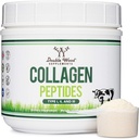 Kollageenpeptiidide pulber - hüdrolüüsitud kollageen, Keto Safe - 16.08oz - Multi Type 1, 2 ja 3 (Grass Fed Bovine Source) (Colageno Hidrolizado) Kollageeni lisandid naistele ja meestele kahekordse puiduga