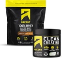 Ascent 100% Whey Protein Powder, Chocolate Peanut Butter 4 lb " Creatine Monohydrate Powder, Unflavored 45 Servings