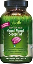 Irwin Naturals Good Mood Sleep PM - 54 vedelat softgels - melatoniini ja L-Theanine'iga puhkuseks ja lõõgastumiseks - 18 kokku