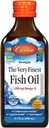 Carlson - The Very Finest Fish Oil, 1600 mg Omega-3s, Liquid Fish Oil Supplement, Norwegian Fish Oil, Wild-Caught, Sustainably Sourced Fish Oil Liquid, Orange, 6.7 Fl Oz