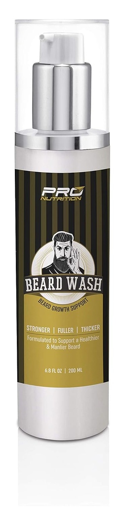 Beard Growth Shampoo ' Wash- Stimulates ' Repairs New Follicle Growth. Grow strongerer, Thicker, Fuller, Longer, Healthier Beard " Mustache Hair.