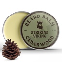 Striking Viking Ayıd Balm Kişi üçün - Beard Statuser - Styling Balm Doğal Ətraflı Beard Butter, Argan & Jojoba Oils (2 Ounce, 1), Cedar Scent)