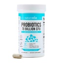 NatureWise Probiotics 70 Billion CFU - 17 Strains + Organic Prebiotics - Immune, Digestive & Gut Health Support for Women & Men - Vegetarian, Gluten-Free, Non-GMO - 60 Capsules[2-Month Supply]