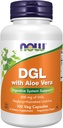 Nyní Potraviny doplňky, DGL s Aloe Vera (Deglycyrrhizinated Licence) Dietní dodatek, 100 Veg Kapsle