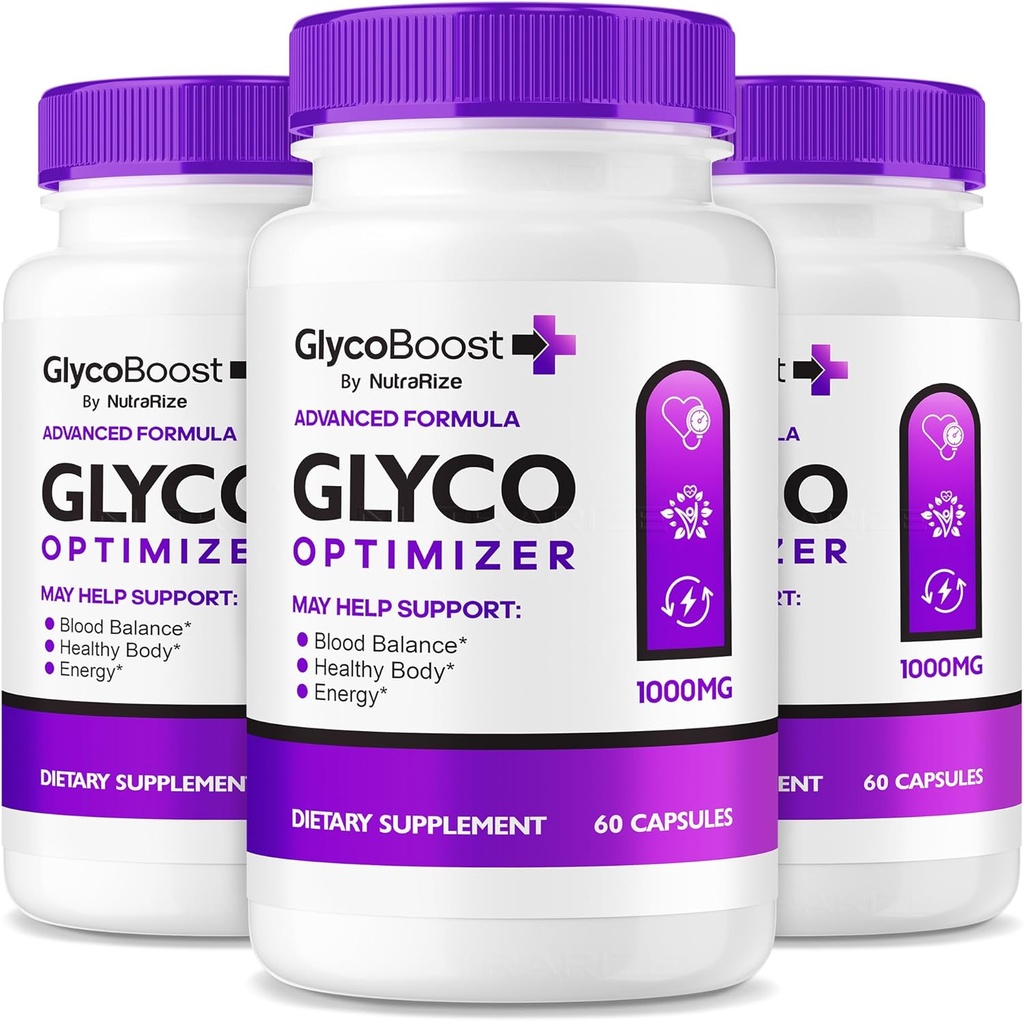 NutraRize (3 paquet) GlycoBoost - Fórmula oficial Glyco Boopeder Blood, Totes les necessitats Naturales per a la salut i nivells racionals, Glycoost Blood Vessel Neter, GlycoSuher (180 Capules)