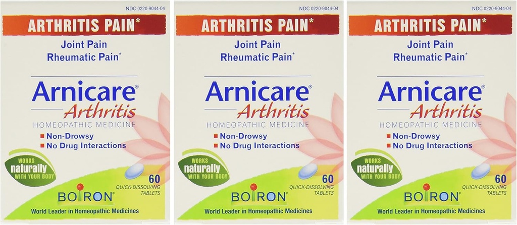 Boiron Arnicare Arthritis - 60 טבליות 60 Count (Pack of 3)