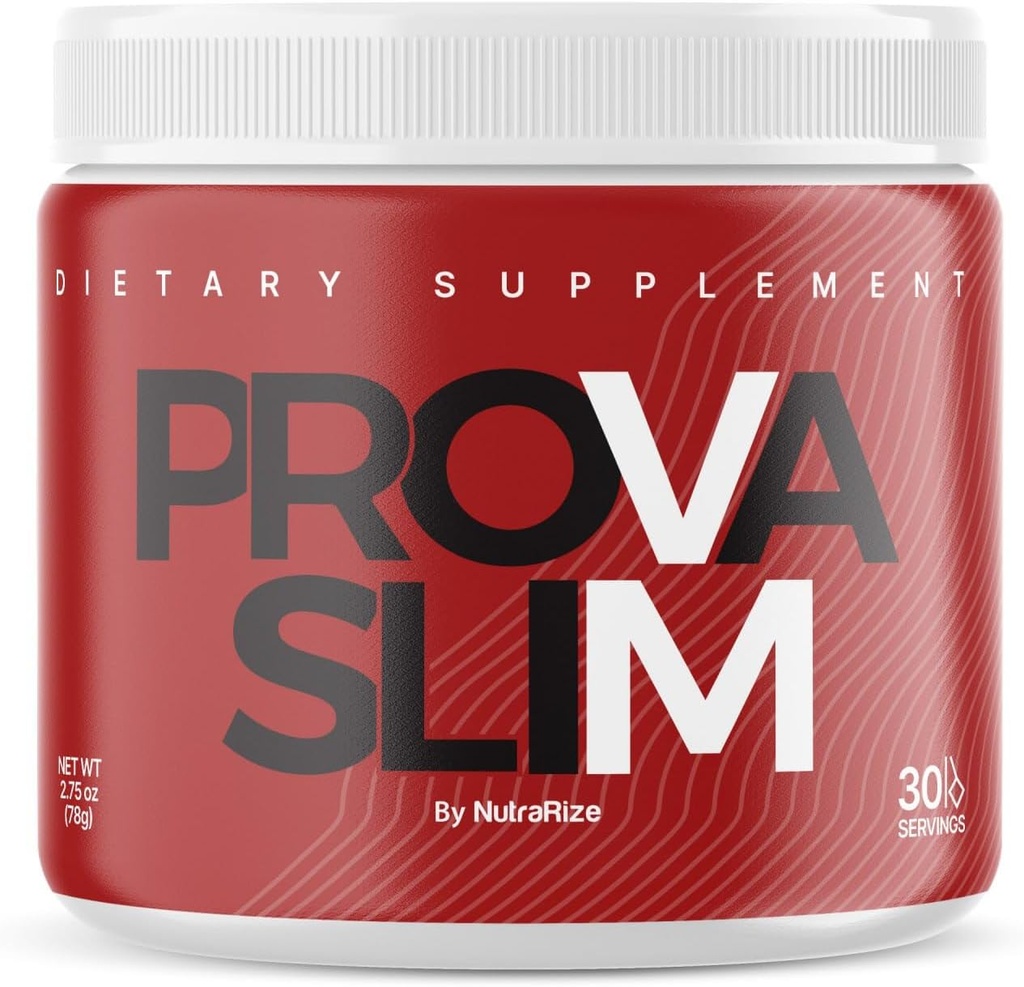NutraRize Provaslim - Provaslim Painonlaskujauhe, Provaslim Powder, Maximum Strength All-natural Powder for Targeting Belly Fat, Provaslim Powder for Weight, Prova Slim Reviews (30 Servings)
