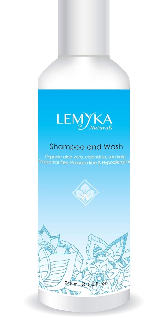 Eczema Shampoo, Face redness relief Wash, for rosacea skin, scalp, cradle cap, dandruff, sensitive skin, hypoallergenic, Sulfate-free, fragrance-free, 8.3oz