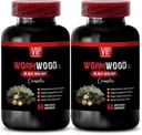 Suppléments VIP Black Walnut Wormwood - Complexe Wormwood et Black Walnut 1500 MG - Cloves et Wormwood, 2 bouteilles (120 capsules)