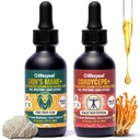 Life Cykel Cordyceps +Lion's Mane Extract Performance Pack - Organik Mushroom Supplement for Energy, Focus & Spiritty - USA Made, Pure & Potent Mushroom Liquid Drops for Yetişkinler