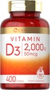 Carlyle Vitaminad D3 2000IU  Softgels, 2001-200 400 Compte NO-GMO, Guten Free Fórmula 255. 50 mcg Redtach