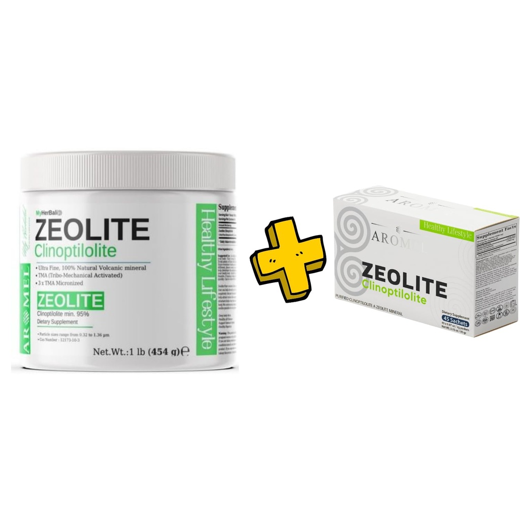 aromel Zeolite Powder | 1 Pound - 454 g | Zeolite Sachets 45sch