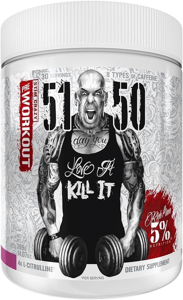 Rich Piana 5% Nutrition 5150 High Stim Pre-Workout Powder 